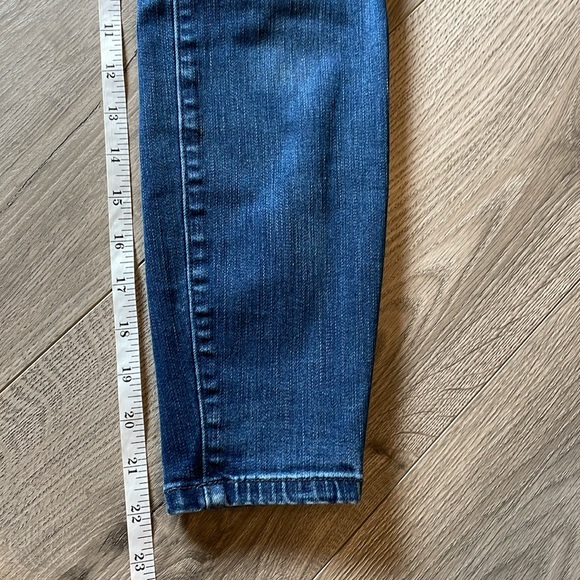 Ann Taylor The Skinny Dark Wash Sailor  style button front, Jean. - Picture 7 of 10